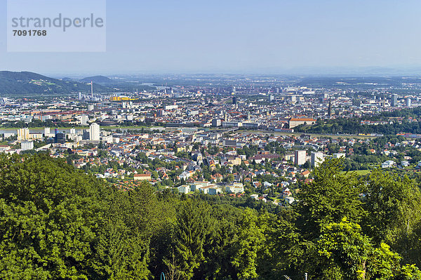 Österreich  Oberösterreich  Linz  Blick auf das Stadtbild