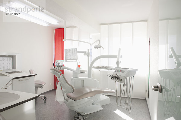 Germany  Dentist chair and equipment in dental office