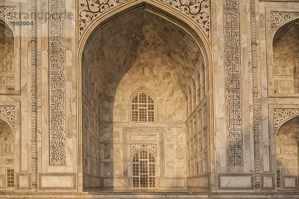 India  Uttar Pradesh  Agra  Calligraphy on Taj Mahal