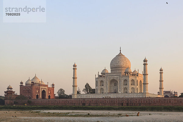 India  Uttar Pradesh  Agra  View of Taj Mahal