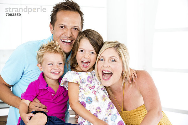 Germany  Playful family  smiling  portrait