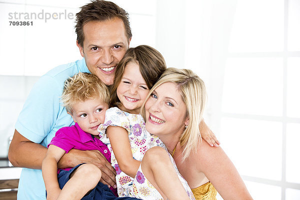 Germany  Playful family  smiling  portrait