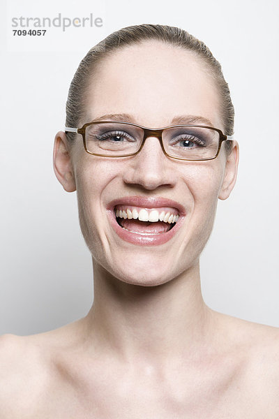 Young woman smiling  portrait