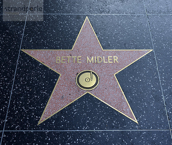 Vereinigte Staaten von Amerika USA Kalifornien Hollywood Los Angeles walk of fame