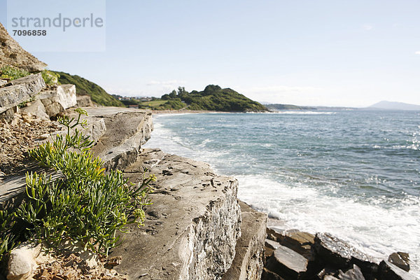 Atlantikküste bei Saint-Jean-de-Luz  Region Aquitanien  DÈpartement PyrÈnÈes-Atlantiques  Frankreich  Europa