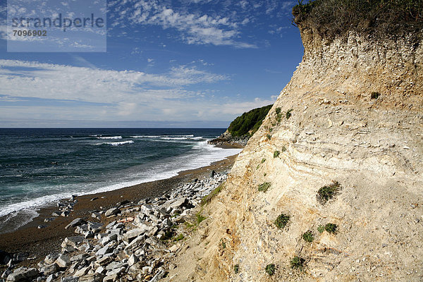 Atlantikküste bei Saint-Jean-de-Luz  Region Aquitanien  DÈpartement PyrÈnÈes-Atlantiques  Frankreich  Europa