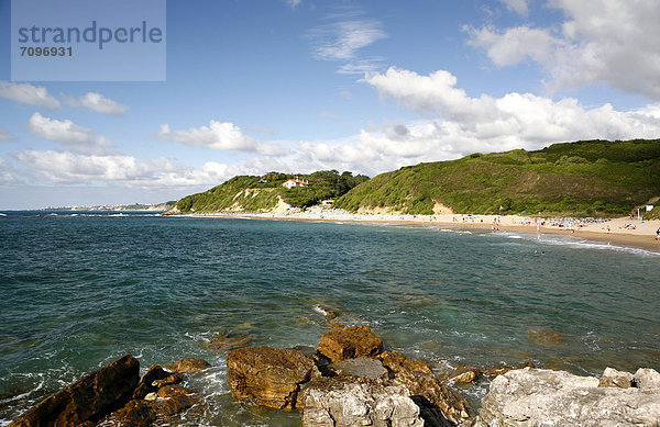 Atlantikküste bei Saint-Jean-de-Luz  Region Aquitanien  DÈpartement PyrÈnÈes-Atlantiques  Frankreich  Europa