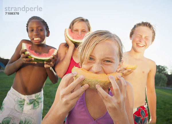 Wassermelone  essen  essend  isst  Melone