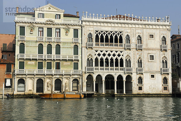 Europa Palast Schloß Schlösser Venetien Canale Grande Cannaregio Italien