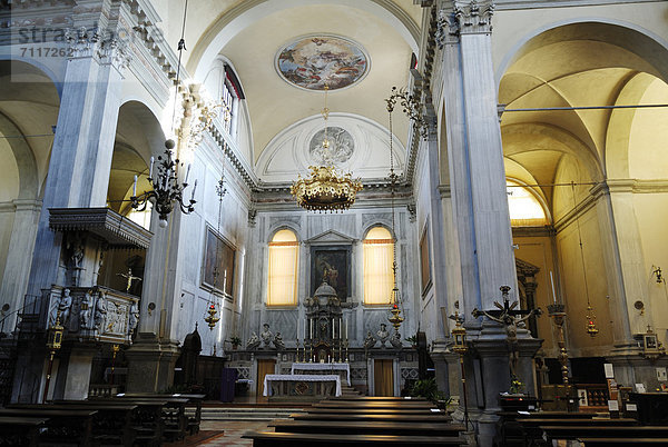 Innenaufnahme  Kirche Angelo Raffaele  Dorsoduro  Venedig  Venezia  Venetien  Italien  Europa