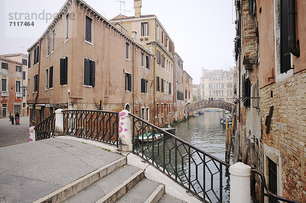 Europa Brücke Venedig Venetien Italien