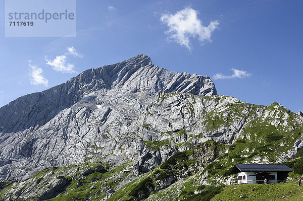 Alpspitze  Wettersteingebirge  Garmisch-Partenkirchen  Oberbayern  Bayern  Deutschland  Europa