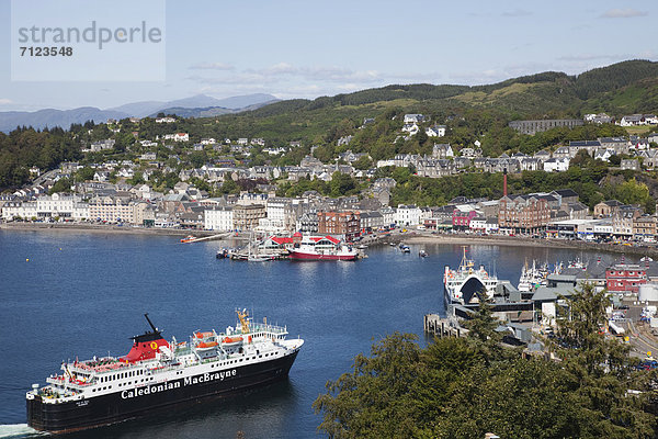 Hafen  Europa  Urlaub  Großbritannien  Küste  Reise  Meer  verschiffen  Argyll  Schottland  Tourismus