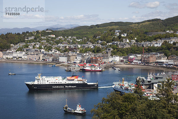 Hafen  Europa  Urlaub  Großbritannien  Küste  Reise  Meer  verschiffen  Argyll  Schottland  Tourismus
