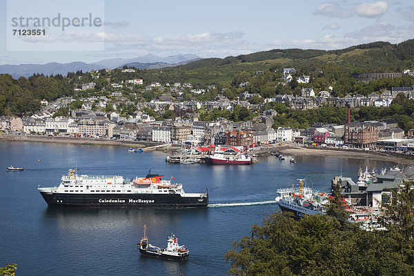 Hafen  Europa  Urlaub  Großbritannien  Küste  Reise  Meer  verschiffen  Argyll  Schottland  Tourismus