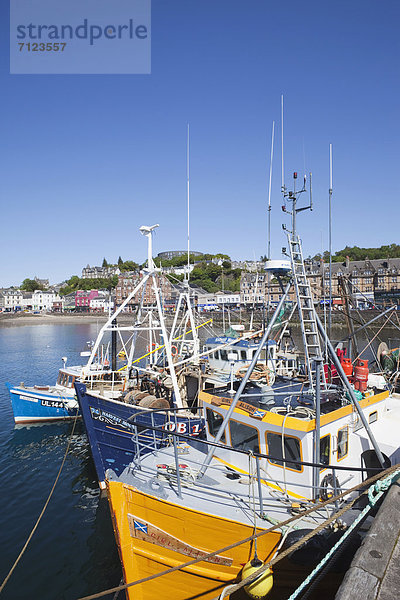 Hafen  Europa  Urlaub  Großbritannien  Küste  Reise  Meer  verschiffen  Argyll  Fischerboot  Schottland  Tourismus