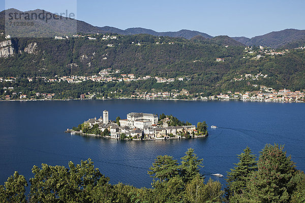 Europa  Urlaub  Reise  See  Insel  Alpen  Italien  Ortasee  Lago d Orta  Piemont  Tourismus