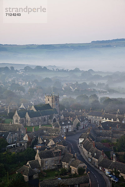 Europa  Urlaub  britisch  Großbritannien  Dunst  Reise  Nebel  ernst  Dorset  England  Tourismus