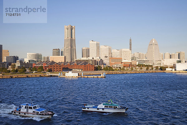 Hafen  Ufer  Hochhaus  Tokyo  Hauptstadt  Asien  Japan  Yokohama