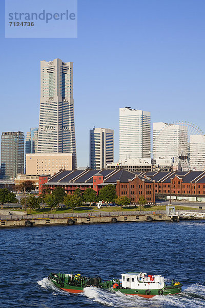 Hafen  Ufer  Hochhaus  Tokyo  Hauptstadt  Asien  Japan  Yokohama