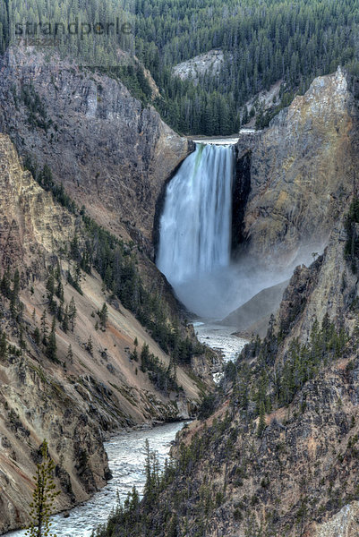 Vereinigte Staaten von Amerika  USA  Nationalpark  Amerika  Wasserfall  Yellowstone Nationalpark  Wyoming