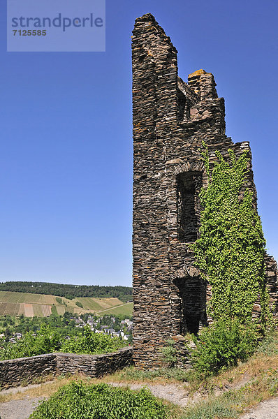 Europa  Wein  Ruine  Kreis  Deutschland  Rheinland  klingeln