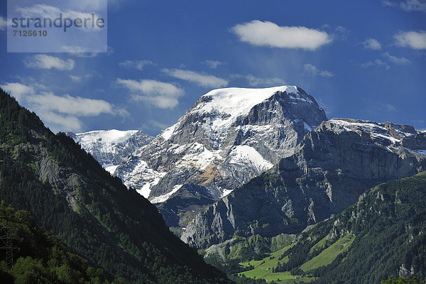 Europa Berg Wolke Tal Schweiz