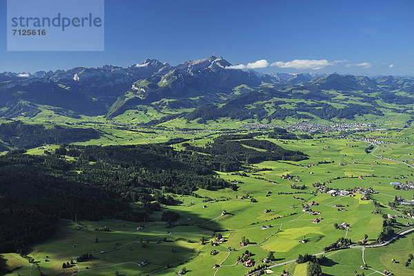 Panorama Europa Berg Hügel Luftbild Schweiz