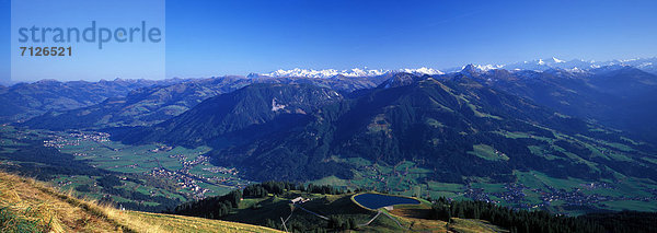 Panorama  Landschaftlich schön  landschaftlich reizvoll  Europa  Tal  Natur  Ansicht  sehen  Großglockner  Österreich  Brixental  Stimmung  Stausee  Tirol