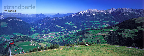 Panorama Landschaftlich schön landschaftlich reizvoll Europa Sommer heben Himmel Landschaft sauber Ansicht Gondel Gondola Kultur Gegenstand Österreich Stimmung Tirol