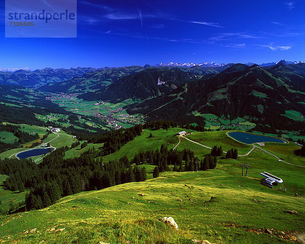 Landschaftlich schön  landschaftlich reizvoll  Europa  Sommer  heben  Ansicht  Großglockner  Österreich  Brixen  Brixental  Stimmung  Stausee  Tirol