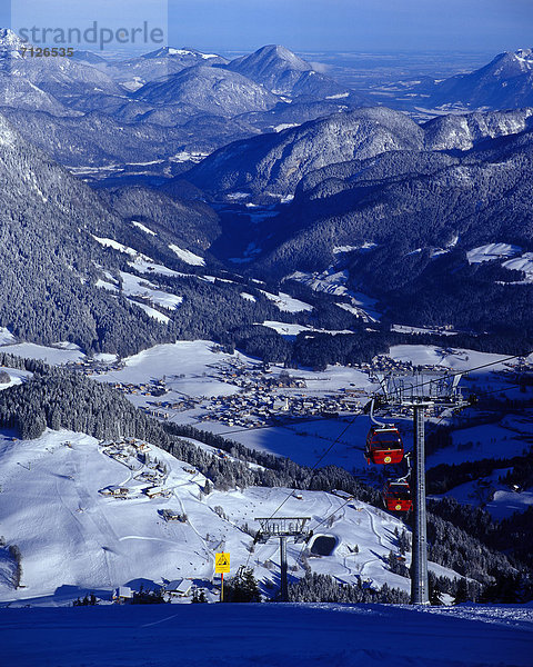 Panorama Landschaftlich schön landschaftlich reizvoll Europa Schneedecke Winter heben Schnee Natur Ansicht Gondel Gondola Österreich Stimmung Platz Tirol