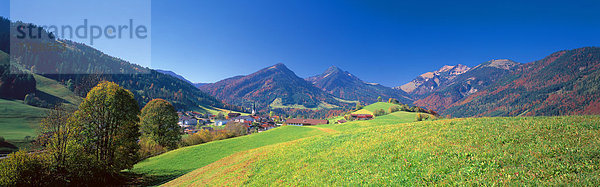 Panorama  Europa  Berg  Urlaub  Himmel  grün  Reise  Natur  Dorf  blau  Wiese  Österreich  Hinterthiersee  Bergdorf  Platz  Sommerurlaub  Thiersee  Tirol