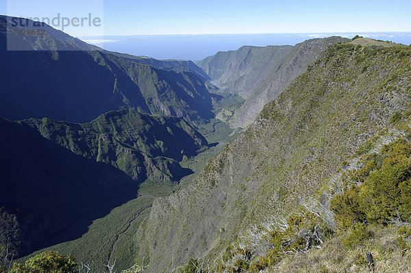 Landschaftlich schön  landschaftlich reizvoll  Vulkan  Afrika  Indischer Ozean  Indik  La Reunion