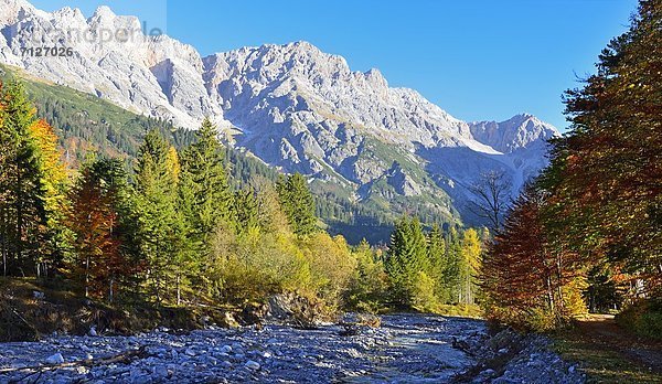 Landschaft im Urslautal  Hinterthal  Tirol  Österreich