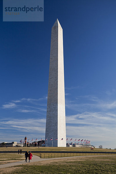 Denkmal  Vereinigte Staaten von Amerika  USA  Washington DC  Hauptstadt  Einkaufszentrum  Winter  Amerika  Architektur  Geschichte  Monument  Stille  groß  großes  großer  große  großen  Obelisk