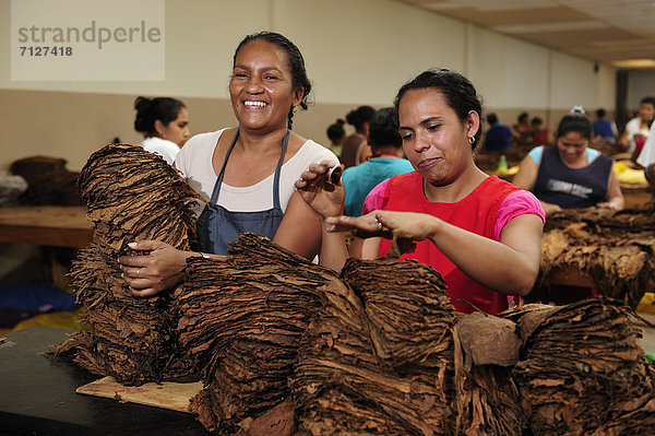 Frau  Zigarre  Querformat  Tabak  Mittelamerika  Fabrikgebäude  Hispanier  Nicaragua  sortieren