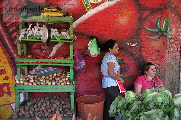 Obststand  Frau  Mittelamerika  2  Markt  Nicaragua