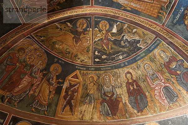 Baustelle  Europa  Gebäude  Vertrauen  Architektur  Kunst  Kirche  Religion  Christentum  Kultur  Griechenland  Christ  Zypern  griechisch  Mosaik  Wandmalerei  Geschicklichkeit