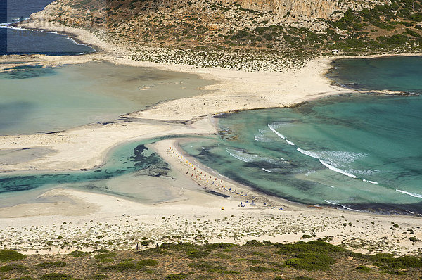 Außenaufnahme Landschaftlich schön landschaftlich reizvoll Wasser Europa Tag europäisch Strand Küste Meer Natur Insel Sandstrand Kreta Griechenland Mittelmeer freie Natur Gewässer