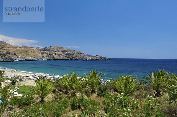 Außenaufnahme Landschaftlich schön landschaftlich reizvoll Europa Tag europäisch Strand Küste Meer Natur Insel Kreta Griechenland Mittelmeer freie Natur Plakias