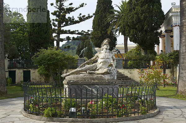 Außenaufnahme Europa Skulptur Geschichte Kunst Kultur Statue Figur Insel Korfu Griechenland Mittelmeer freie Natur Geschicklichkeit