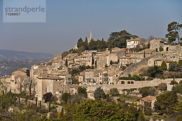 Frankreich  Europa  Hügel  Dorf  Provence - Alpes-Cote d Azur  Bonnieux  Luberon  Vaucluse