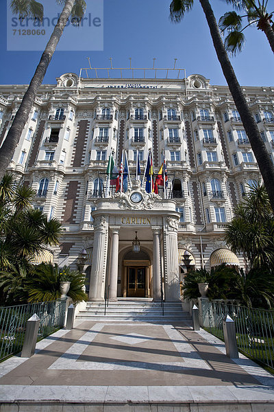 Baustelle  Frankreich  Europa  Gebäude  Hotel  Fassade  Cote d Azur  Cannes