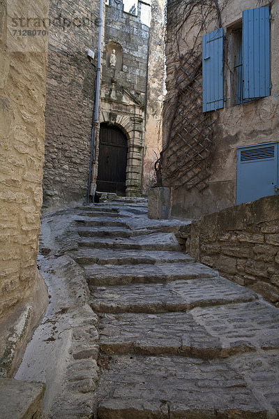 bauen  Mittelalter  Landstraße  Frankreich  Europa  Gebäude  Dorf  Provence - Alpes-Cote d Azur  Lacoste  Luberon