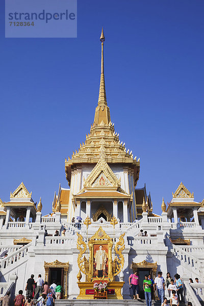 Bangkok Hauptstadt Urlaub Reise fünfstöckig Buddhismus Tempel Asien Thailand Tourismus