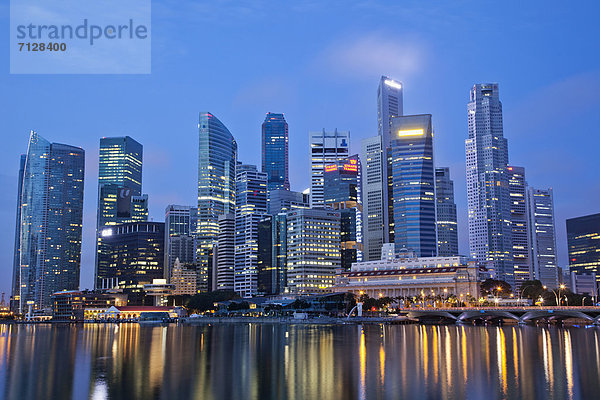 Singapur  Skyline der Stadt