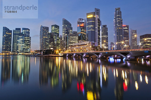 Singapur  Skyline der Stadt