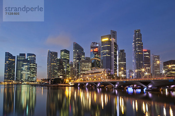 Singapur  Skyline der Stadt