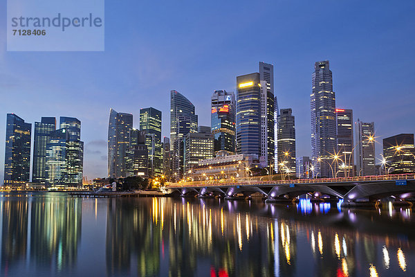 Singapur  Skyline der Stadt